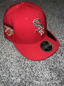 Chicago White Sox 2023 Fourth of July New Era 59FIFTY Low Profile Hat Sz 7 5/8 - Picture 1 of 8