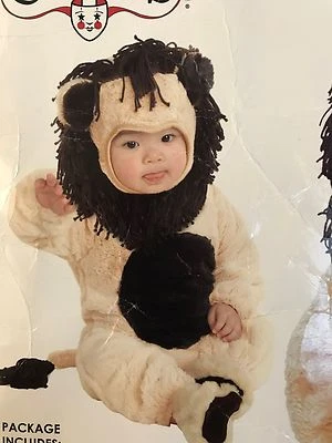 Lion Costume Baby 6-18 mo Halloween Soft Plush Hat Booties, One-piece Romper EUC - Image 1 of 4