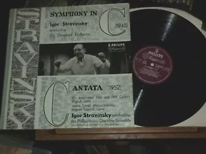 1957 ED1 PHILIPS ABL 3108 Stravinsky Conducts his own Symphony in C & Cantata - Bild 1 von 3