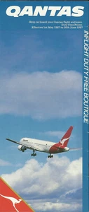 QANTAS AIRWAYS AIRLINES BORDVERKAUF ZOLLFREIE PREISLISTE 1987 - Bild 1 von 1