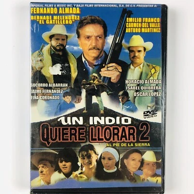 DVD UN INDIO QUIERE LLORAR PARTE 2 FERNANDO ALMADA BERNABE MELENDREZ EMILIO FRAN - Image 1 of 2