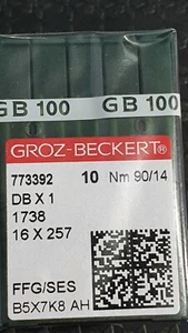 Industrial Sewing Machine Needles groz beckert fit brother/juki 90/ 14 - Picture 1 of 1