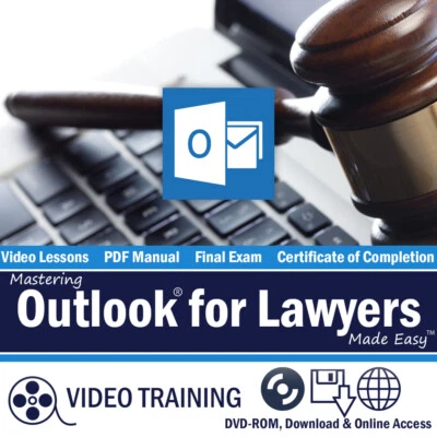 Microsoft OUTLOOK FOR ATTORNEYS & LAW FIRMS 2013 2010 DVD-ROM Training Tutorial - Image 1 of 4