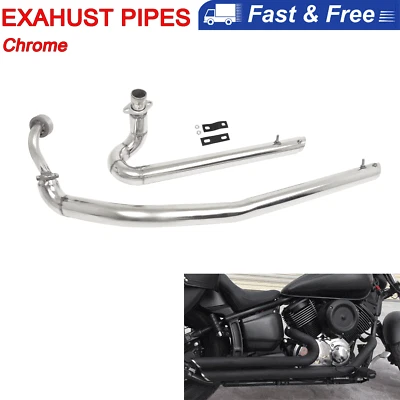 For Yamaha V Star XVS1100 Classic Dragstar Exhaust Pipe Muffler Silencers System Foto 1 de 4