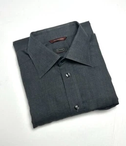 Eton Grau Button Down Hemd Baumwolle Langarm EUR 41 Ausschnitt 16 - Bild 1 von 11