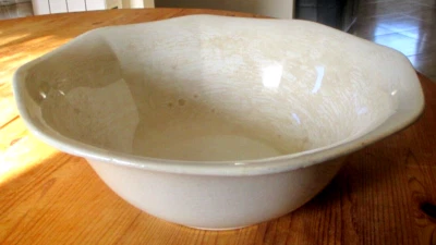 Ancien grand saladier PORCELAINE OPAQUE DE LUNÉVILLE France collector unique - Photo 1/4