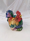 Vintage Fitz & Floyd Ceramic Rooster 37 Oz Teapot - Hand Painted