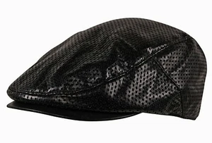 ITZU . Kunstleder Gatsby Golf Zeitungsjunge Baker Boy Ivy Cabbie Flatcap - Bild 1 von 2