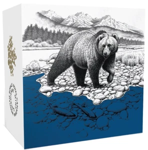Moneda de dólar de plata Canada Grizzly Bear 2017 a prueba de $20. Royal Mint Master Club - Imagen 1 de 2
