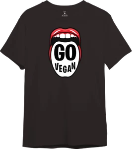 Go Vegan Save The Planet T Shirt Tee Short Sleeve 100% Cotton - Picture 1 of 12