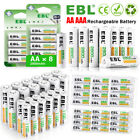 EBL AA AAA Rechargeable Batteries 800 / 1100 / 2300 / 2800mAh NI-MH  1.2V Lot