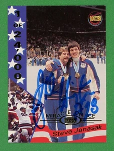 Steve Janaszak Miracle On Ice 1980 USA Olympia Gold Hockey signierte Karte E26919 - Bild 1 von 1