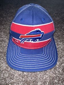 Vintage Buffalo Bills Reebok NFL Fitted L/XL On-Field Hat Rare Blue Red Cap
