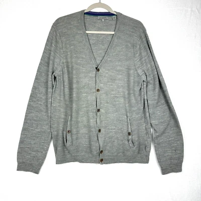 Ted Baker Suéter Para Hombre 7 XXL Cárdigan Gris Bolsillo Ligero Informal *Defecto* Foto 1 de 4