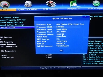 COMBO Placa Base Gigabyte 970A-UD3P + CPU AMD FX-8350 GAMING Procesador - Imagen 1 de 4