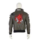 BRAND NEW MEN'S FAMOUS GAMING GRAY FAUX LEATHER STYLISH JACKET