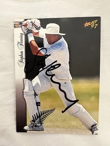 Stephen Fleming hand signed cricket card - Picture 1 of 2