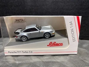 1/64 SCHUCO PORSCHE 911 TURBO 3.6 SILBER SILVER - Picture 1 of 3