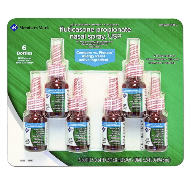 Member's Mark Fluticasone Propionate Nasal Spray, 54oz - 6 Pack