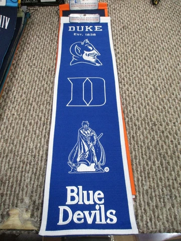 Duke University Winning Streak  Embroidered Heritage Banner Wool Cover