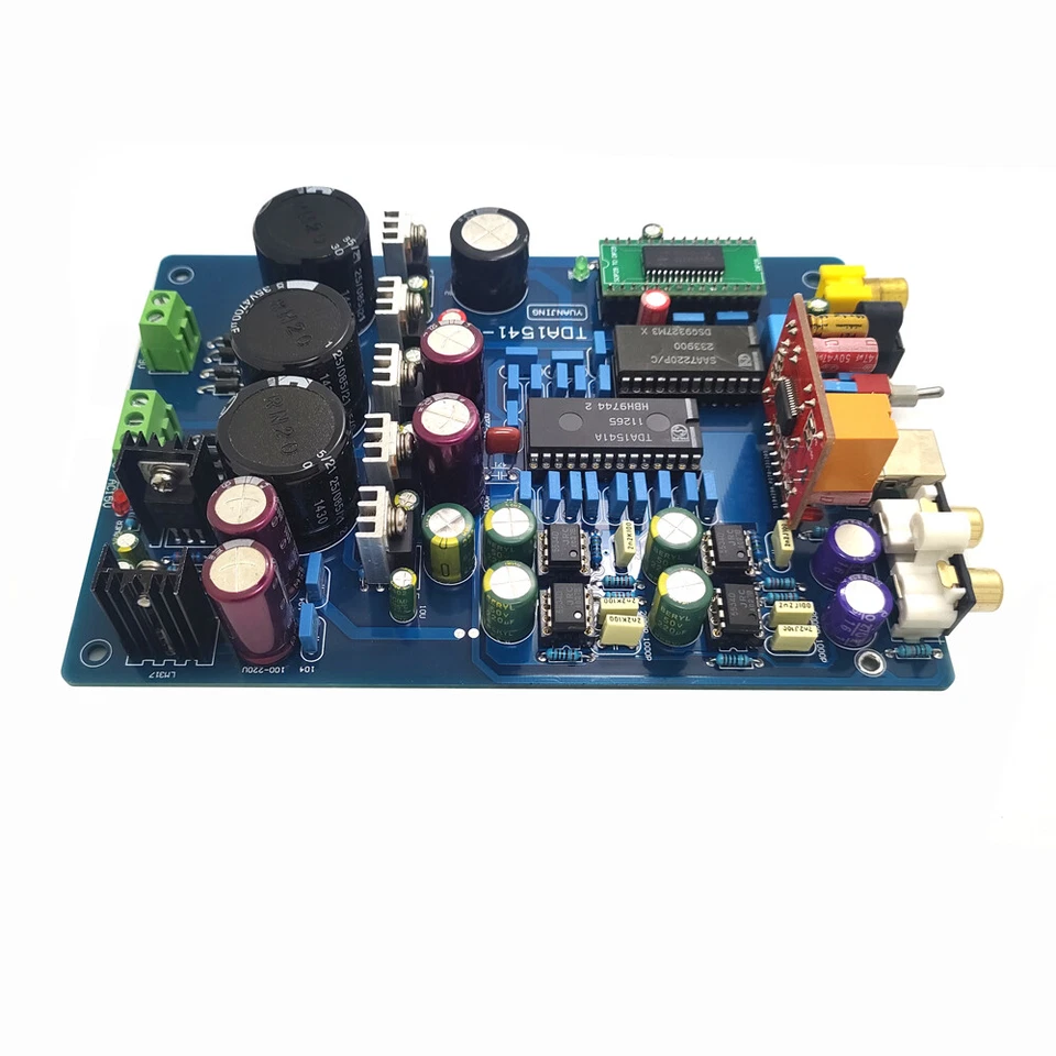 TDA1541+SAA7220+CS8412+NE5534 Fiber Coaxial PCM2704 DAC Board AC15-0-15V 10W - Image 1 of 4