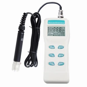 Portabel LCD Digital Disolved Oxygen DO Meter Gauge Thermometer °F °C Analyzer - Picture 1 of 9