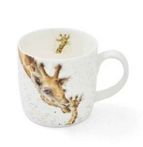 Royal Worcester Wrendale Designs First Kiss (Giraffe) Mug - Picture 1 of 4