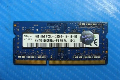 Dell 15 3558 Sk Hynix 4Gb pc3l-12800s SO-DIMM RAM Memory HMT451S6DFR8A-PB - Image 1 of 2
