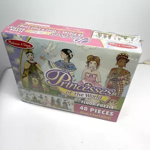 Melissa & Doug Prinzessinnen der Welt Bodenpuzzle 48 Teile 4 Fuß lang NEU - Bild 1 von 9