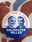 Goldwater Miller Pin Back Presidential Campaign For Vice President
