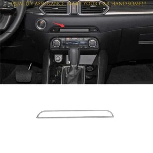 For Mazda CX-5 2017-2024 Silver Titanium Center Console CD Switch Panel Trim 1PC - Picture 1 of 7