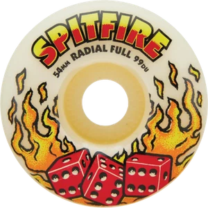 Spitfire Hot Hand Formula Four F4 Radial Full 54mm 99d Skateboard Wheels - Picture 1 of 1