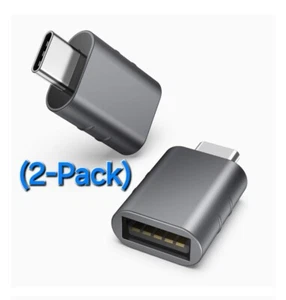 2Pcs Type C Adapter  USB-C to USB 3.0 OTG Converter for MacBook Samsung S9 - Picture 1 of 10