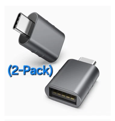 2Pcs Type C Adapter  USB-C to USB 3.0 OTG Converter for MacBook Samsung S9 - Image 1 of 4