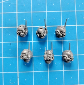 Infiltrators Bits Helmeted Heads x6 Phobos  Primaris Space Marines 40k Bitz - Picture 1 of 1
