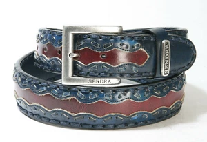 8347 Cinturón Sendra Denver Azul Dirty Hurricane Rojo - Imagen 1 de 3