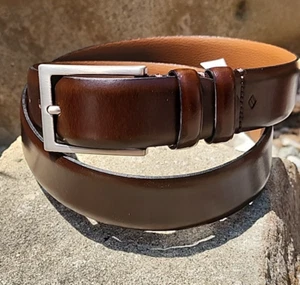 Cintura Joseph Abboud artigianale in Italia in pelle marrone taglia 38/95 - Foto 1 di 15