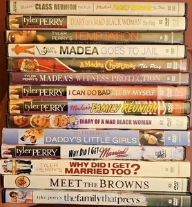 Tyler Perry Movies (15 DVD Lot) Madea Family Reunion, Married, Family FREE SHIP! - Picture 1 of 2