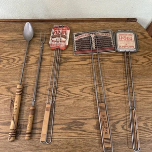 Set of 5 ~ Vintage Androck Stainless-Steel Bar-B-Q Utensils ~ New Old Stock - Picture 1 of 7