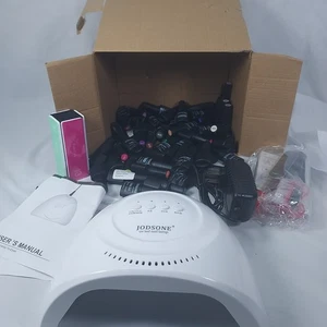 Juego de esmalte de uñas en gel JODSONE 40+ colores lámpara UV LED secador de uñas kit completo de inicio - Imagen 1 de 6