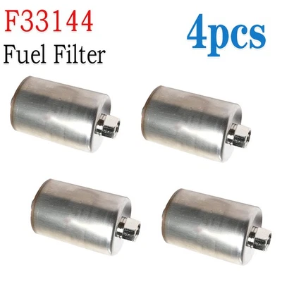 4x Fits Chevrolet Silverado Savana Astro Inline Gasoline Fuel Filter F33144 Foto 1 de 4