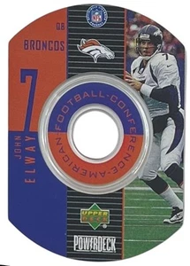 1999 Upper Deck PowerDeck Insert John Elway Denver Broncos - Picture 1 of 2