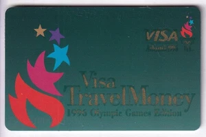 CARTE / CARD BANQUE BANK CREDIT .. ANCIENNE OLD USA VISA 96 PERIMEE MAGNETIQUE - Picture 1 of 2