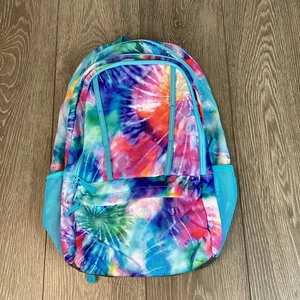 Zaino Lands End Classmate Tye Dye XL tasche cerniera ragazza scuola - Foto 1 di 7