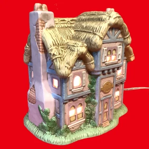 Lefton Honey Brook Hollow Lighted Cottage The Gingerbread Bunny Bakery 1992 - Picture 1 of 20