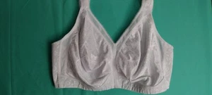 Reggiseno sfoderato senza ferretto 50DD BIANCO raso Playtex massimo comfort spalle 4693 - Foto 1 di 15