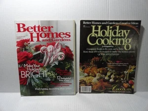 2 VINTAGE BETTER HOMES & GARDENS MAGAZINES DEC 1989 HOLIDAY COOKING & DEC 2002 - Picture 1 of 3