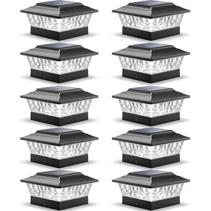 SIEDiNLAR Solar Post Lights Outdoor 12 LEDs 4 Modes Post Cap Light for 4x4 5x... - Picture 1 of 6