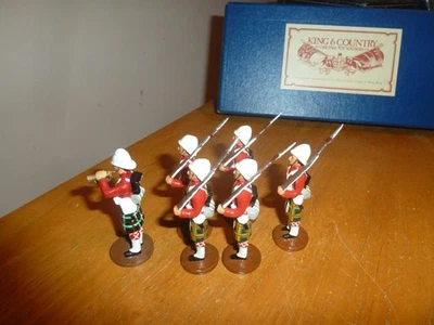 King and Country British Highlanders com soldados de brinquedo corneteiro na caixa - Imagem 1 de 4