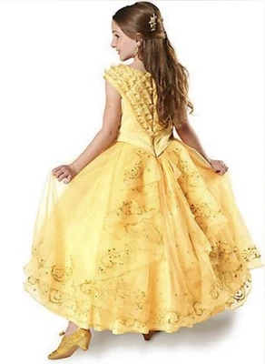 Disney Store Edición Limitada La Bella y la Bestia Bella Disfraz Vestido Nuevo Talla 6 Foto 1 de 4
